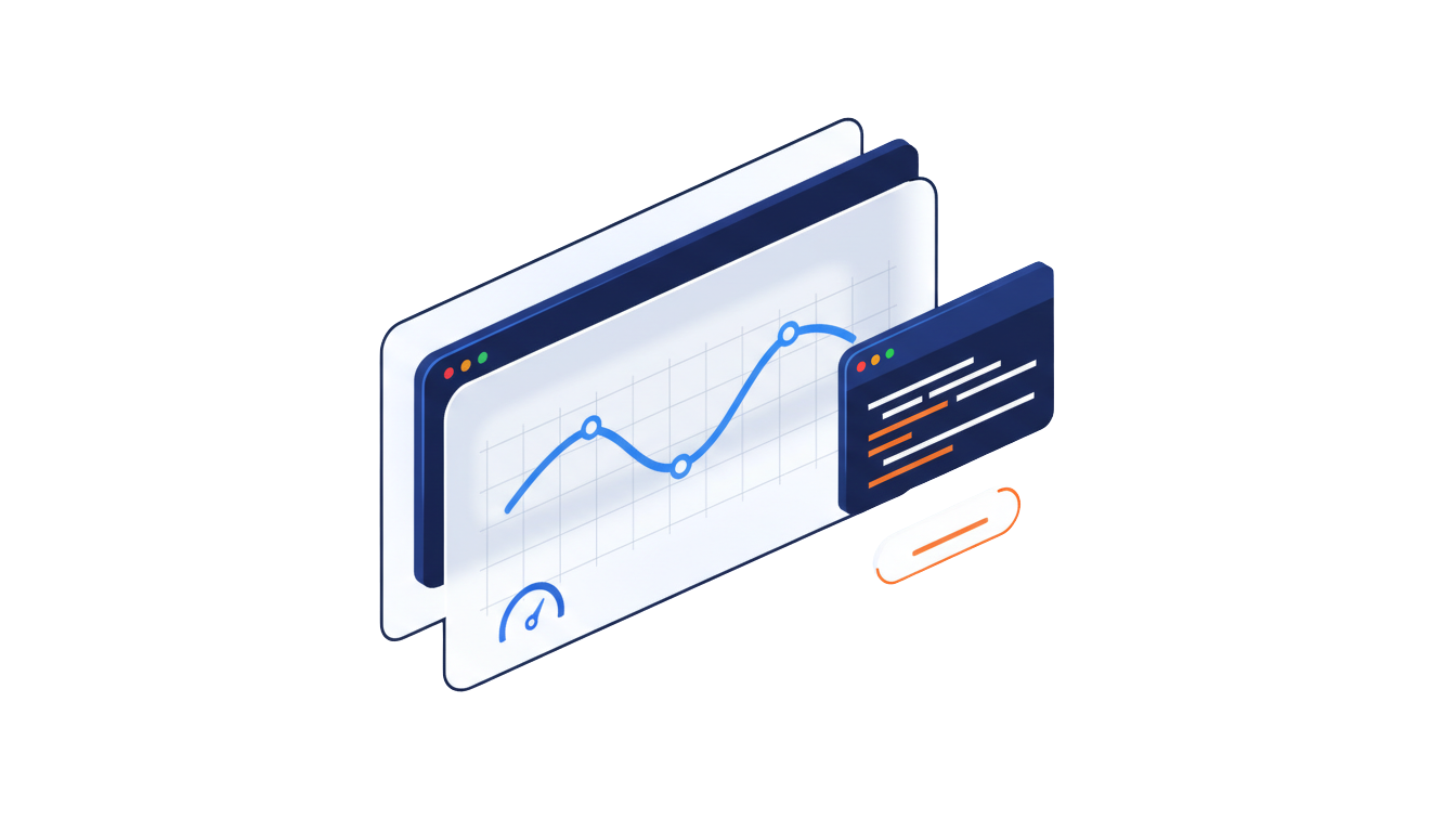 Moderne webdesign illustratie met responsive lay-outs en clean code - TK Webstudio